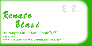 renato blasi business card